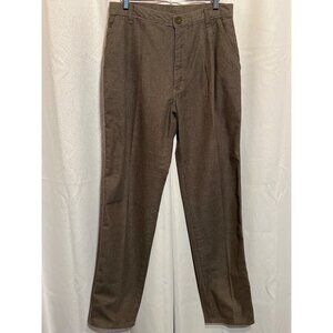Wrangler Mens Brown Casual Pants Size 30x32 Mid-Rise Button Closure Lightweight